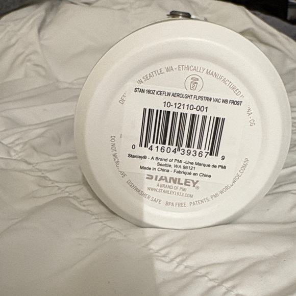 Stanley 16 oz IceFlow Bottle with Flip Straw Lid Color- Frost (White) - Picture 11 of 11